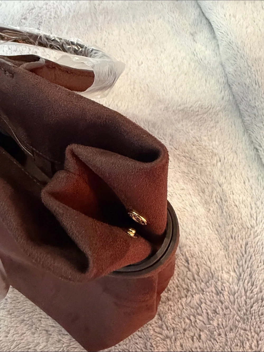 Abercrombie & Fitch Brown Suede Tote Bag